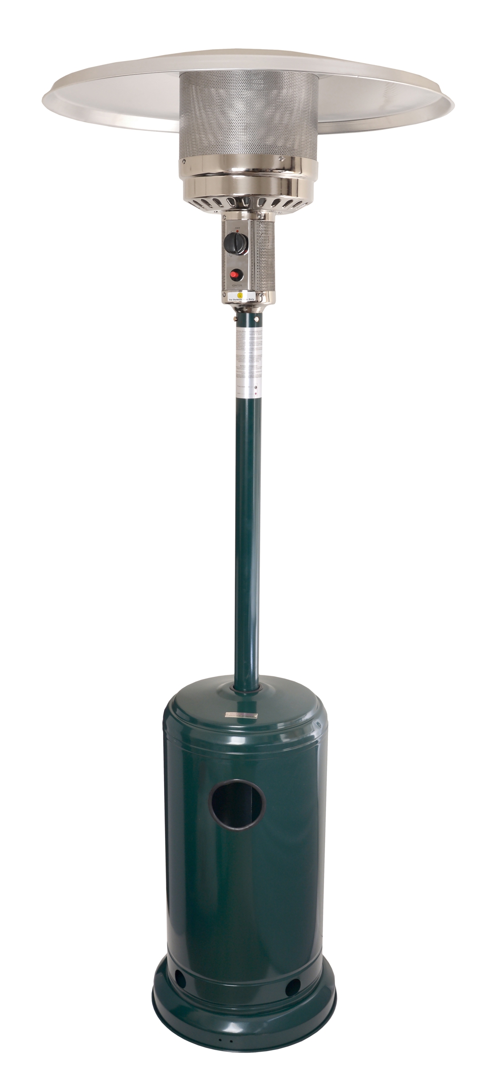 Уличный инфракрасный (ИК) газовый обогреватель МЛ1 зеленый, 5-13 кВт